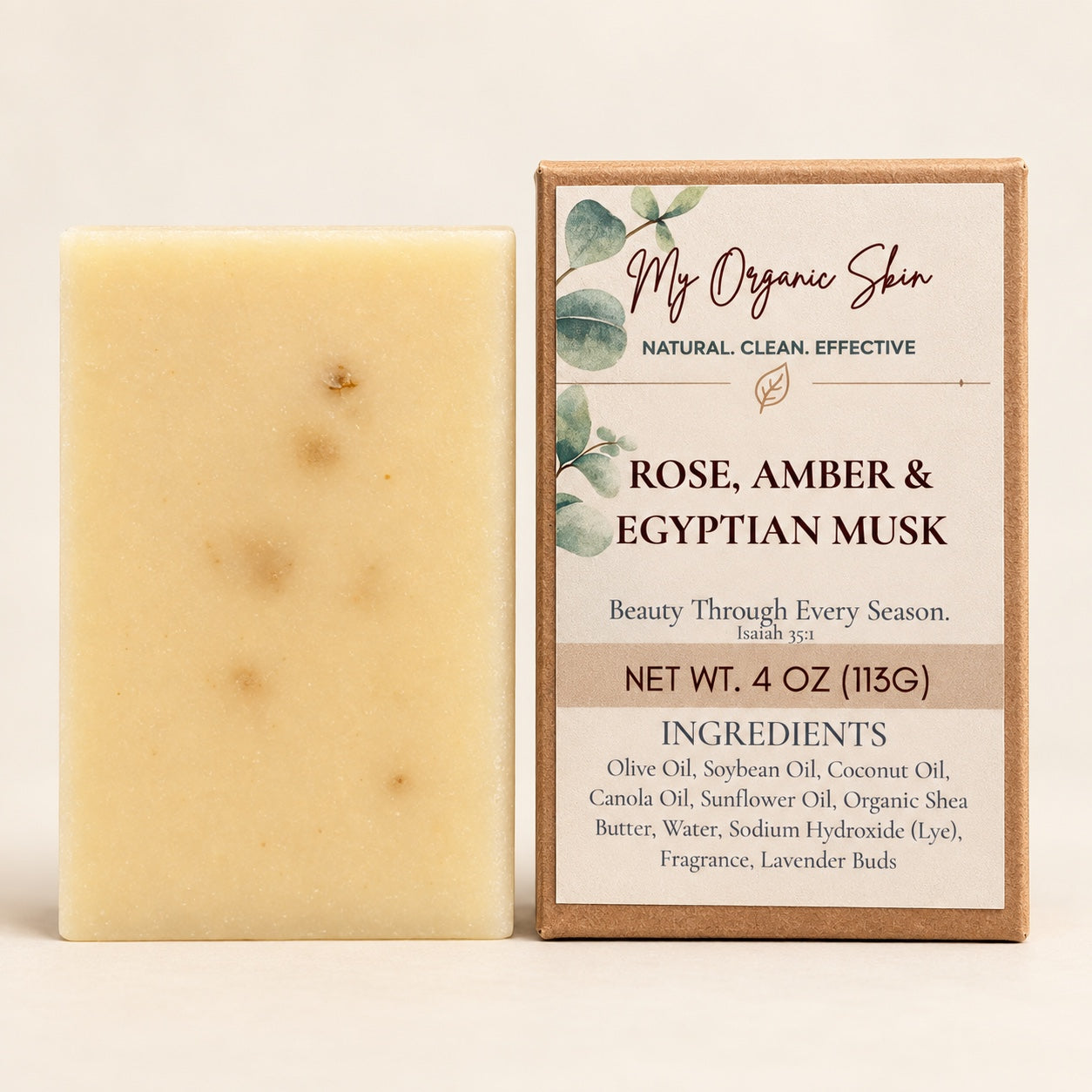 Rose, Amber & Egyptian Musk Bar